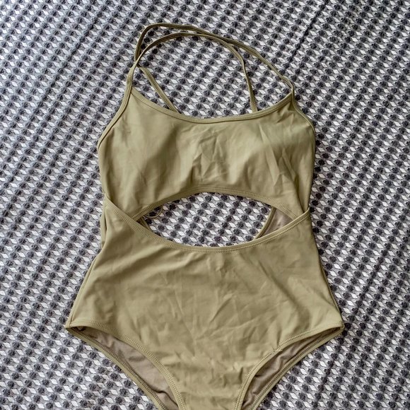 Gymshark khaki green bathing suit - Picture 1 of 2